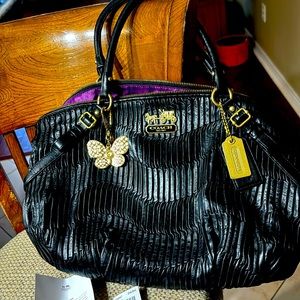 Coach bag black leather